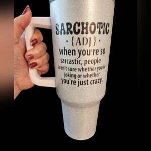 White Sarcastic Definition Travel Mug》 New 》 Read Below 4 More Info《■ Firm《